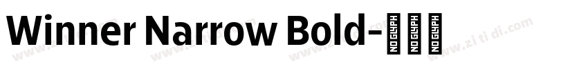 Winner Narrow Bold字体转换